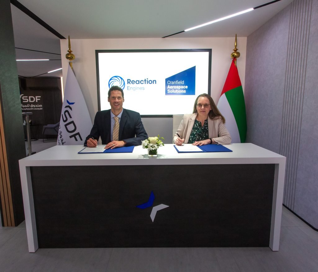 Cranfield Aerospace Solutions and Reaction Engines sign MoU at Dubai Airshow 2023